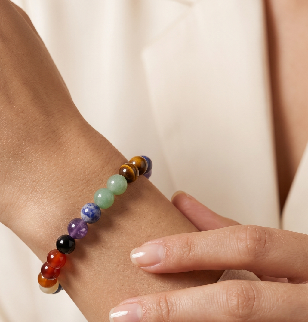 Shivauraa Natural 7 Chakra Balance Bracelet